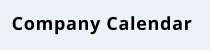 Company Calendar